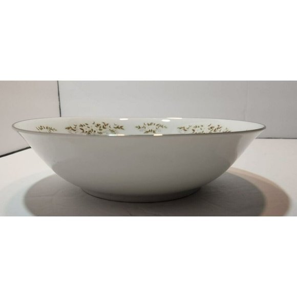 Vtg International Silver Company 326 "Springtime" Serving Bowl Silver Rim - Picture 8 of 10